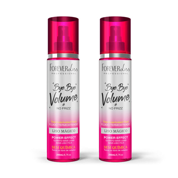 Combo 2 Bye Bye Volume e No Frizz Liso Mágico 200ml