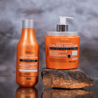 Kit Shampoo e Máscara Capilar Cauterização Cauter Restore