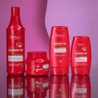 Kit Banho de Verniz Morango Completo Forever Liss