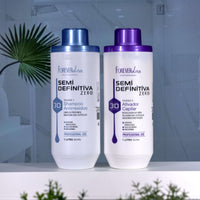 Kit Escova Semi Definitiva Zero 2x1Litro com Reconstrutor SOS Forever Liss