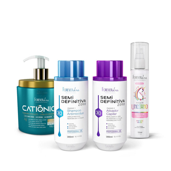 Kit Semi Definitiva 300ml + Anti Frizz Forever Liss