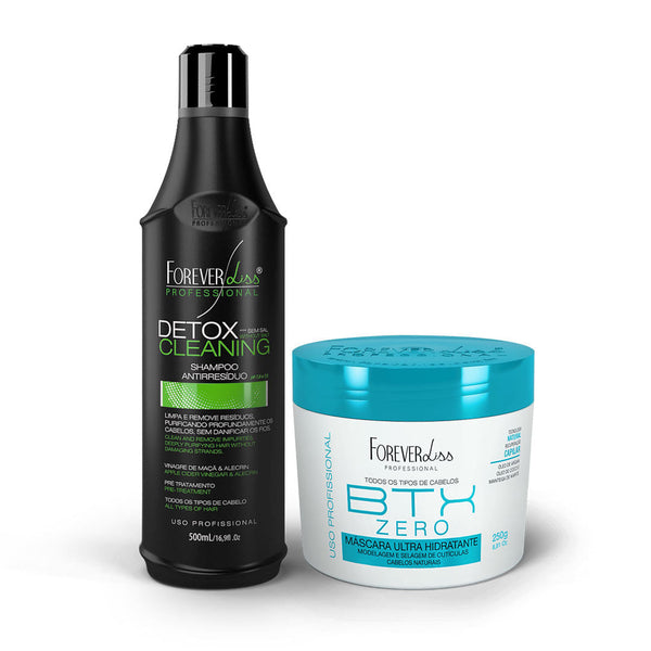 Kit Shampoo Detox com Máscara Volume Zero Forever Liss